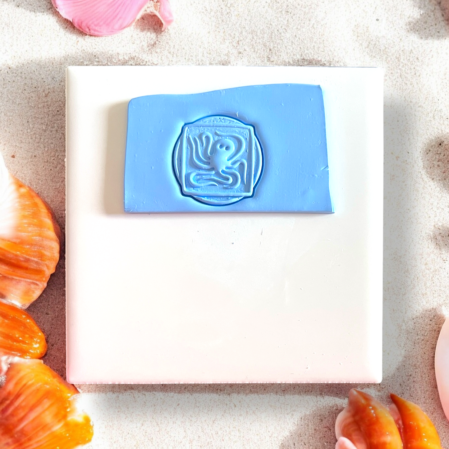 octopus clay stamp, nautical polymer cutter, beachy octopus tool