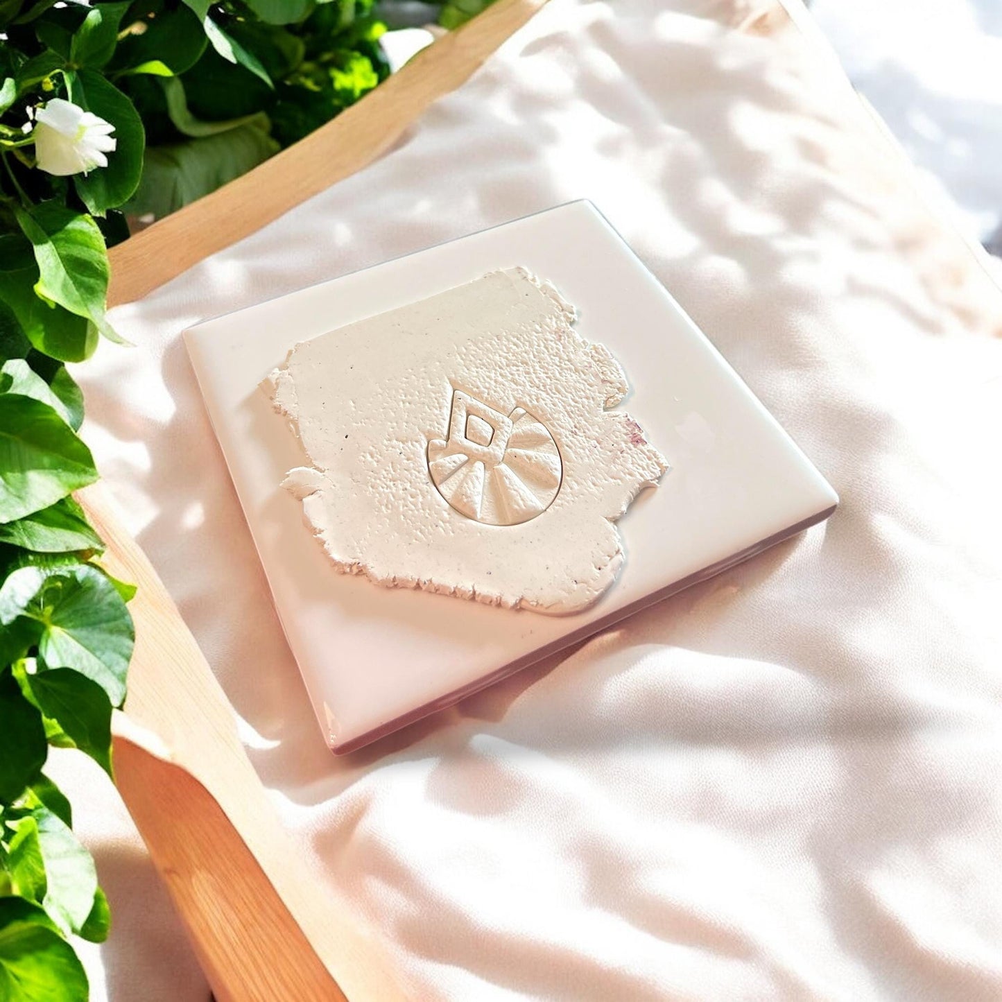 polymer clay cutter pressed in clay