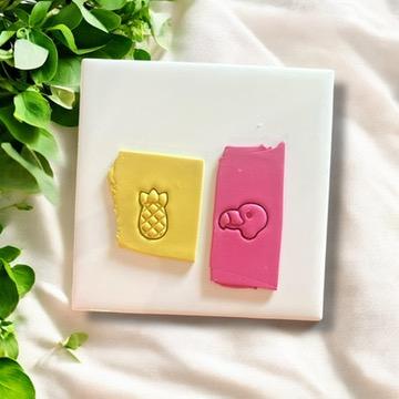 Flamingo and Pineapple Polymer Clay Cutter Set – Tropical Vibes for Summer Earrings!