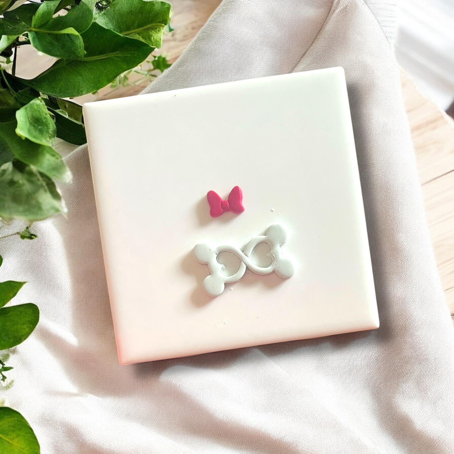 polymer clay impression using infinity cutter