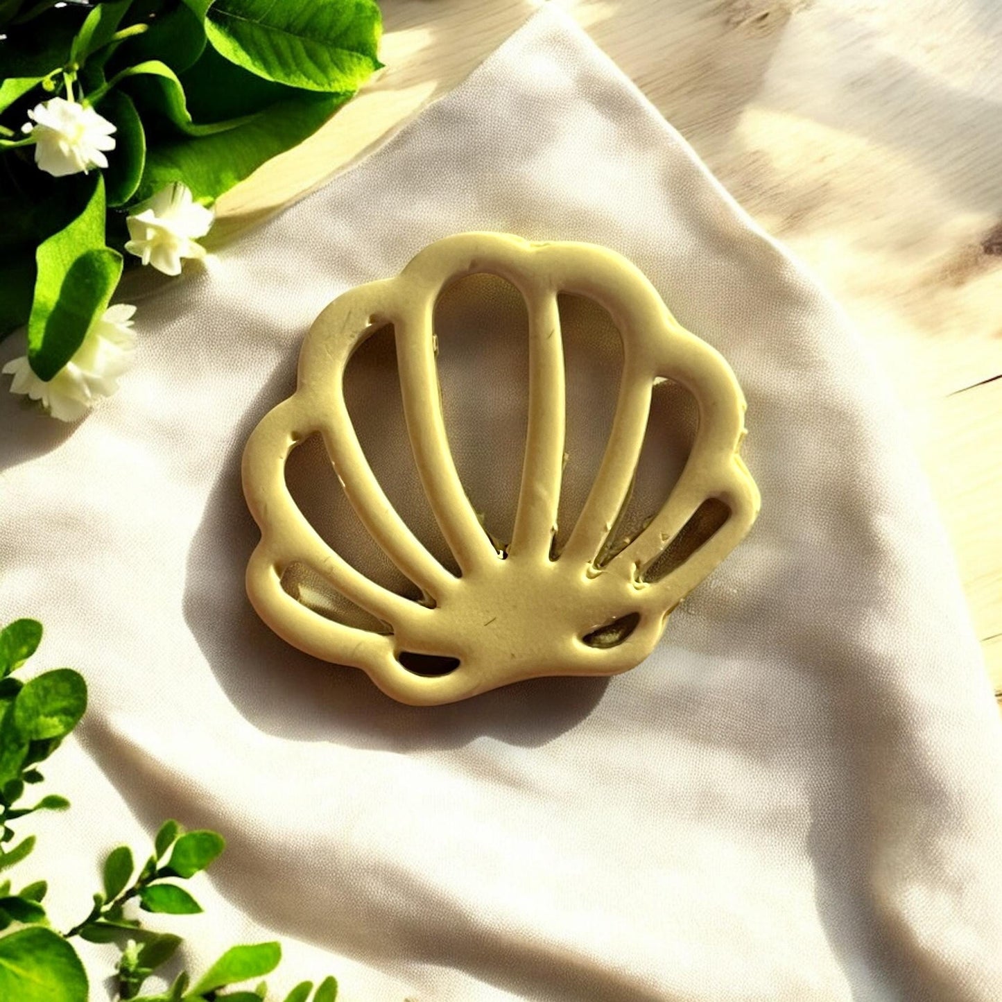 Close-up shot of the shell cutout cutter emphasizing the fine craftsmanship.