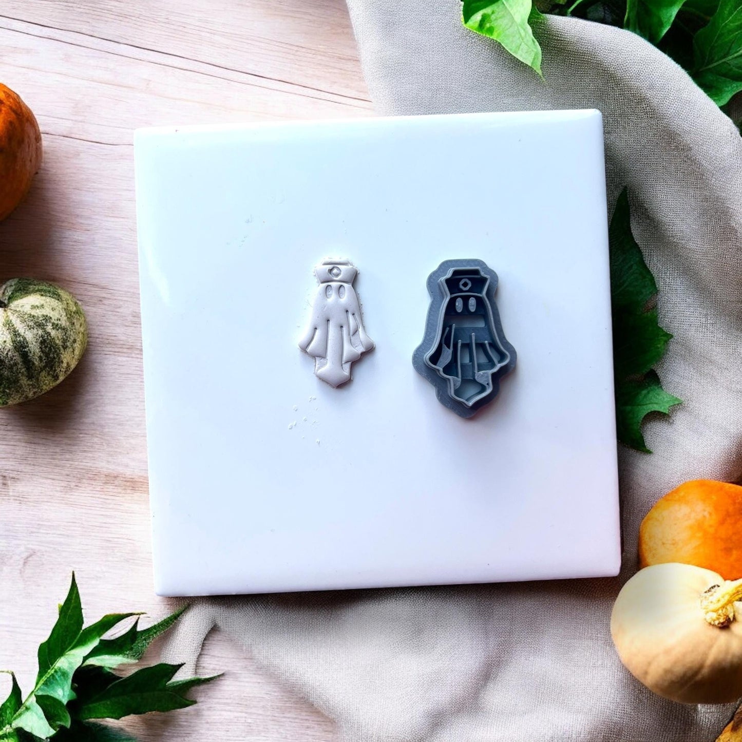 spooky ghost nurse clay cutter