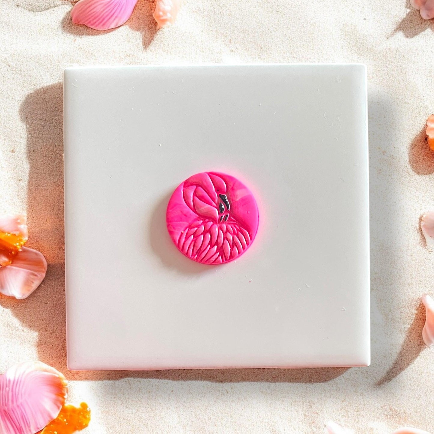 Flamingo design with earring