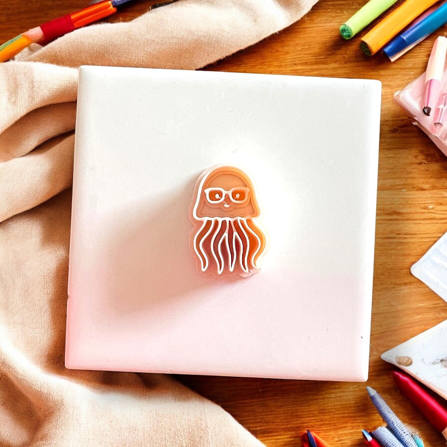 cute jellyfish clay cutter