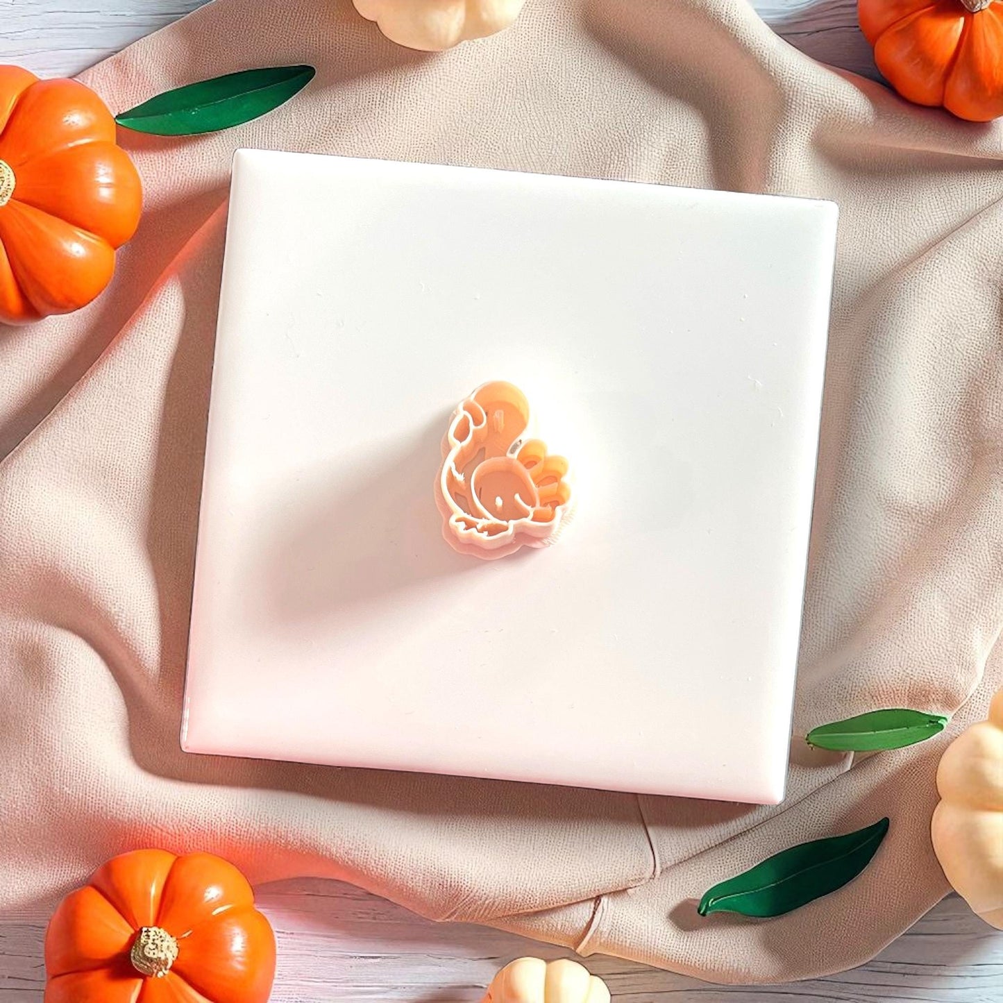polymer clay turkey cutter close up