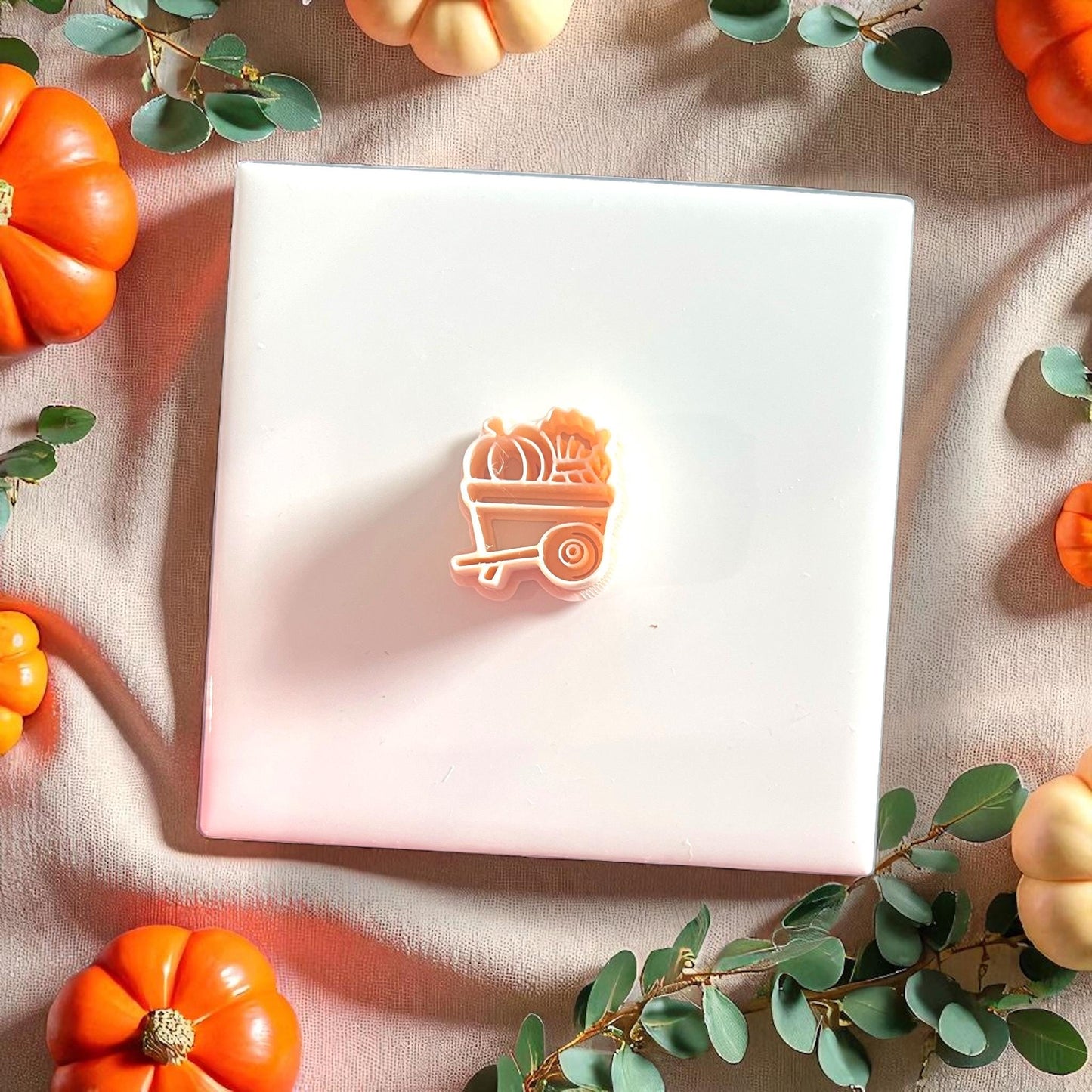cozy autumn cutter tool with pumpkins