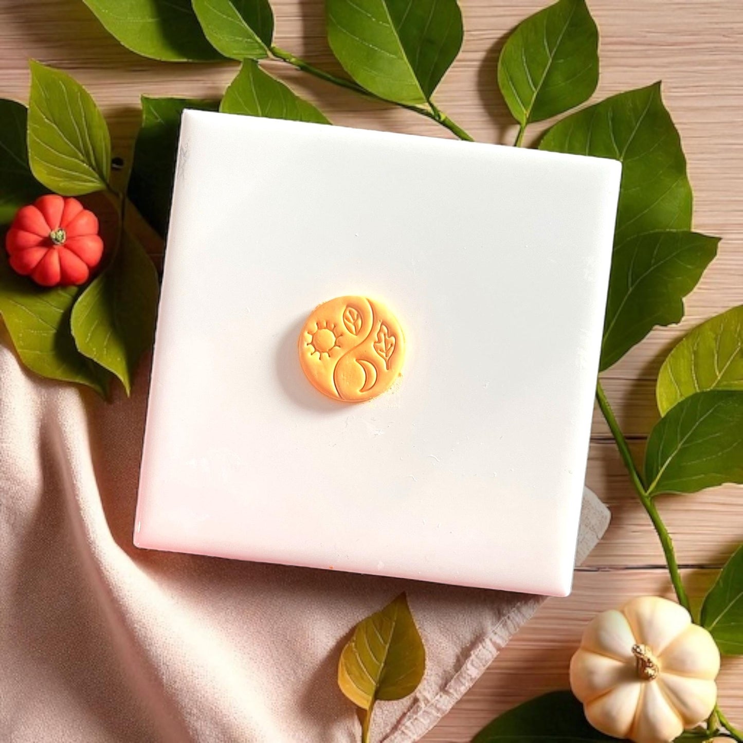 yin yang clay stamp fall clay cut out