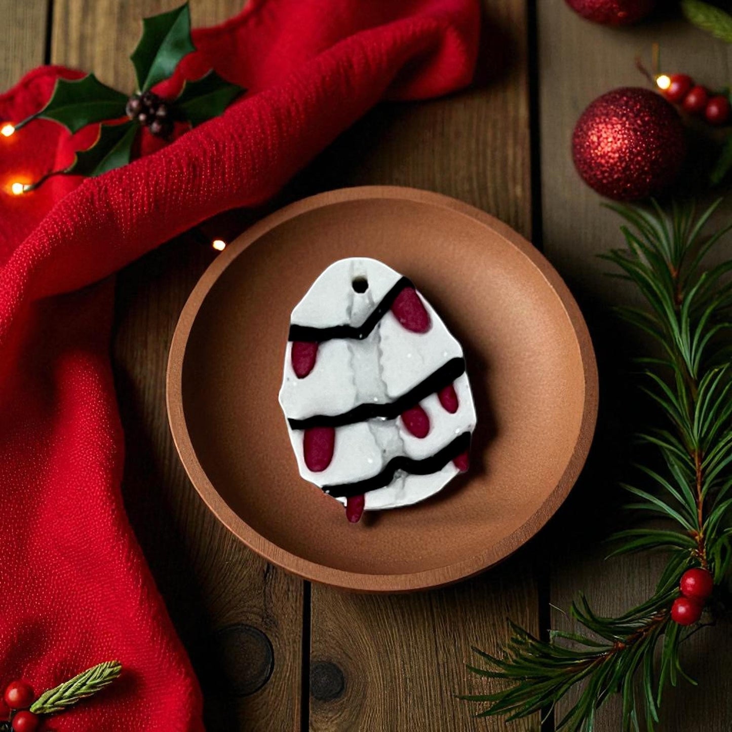 close up of cowrie christmas