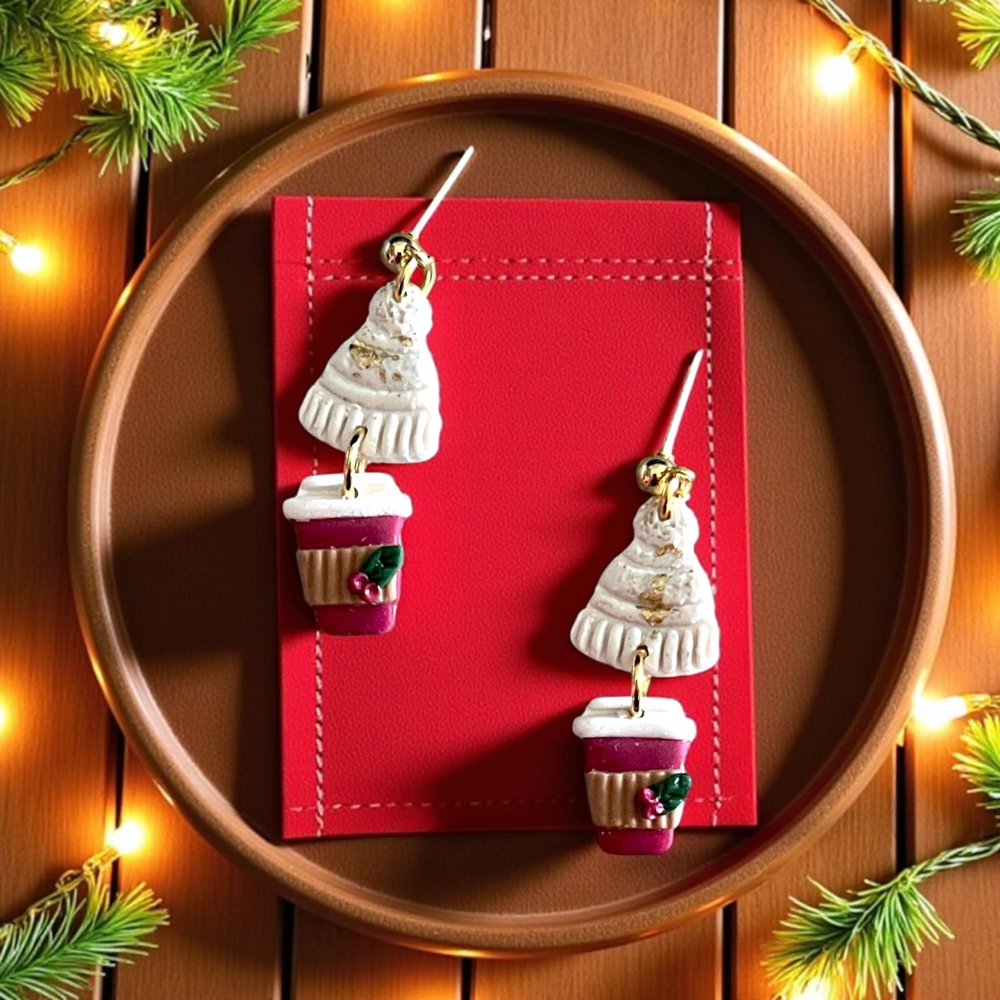 Christmas Coffee Cup Polymer Clay Cutter Set | Christmas Clay Tools | Winter Mug Cutter for Festive Polymer Clay Creations