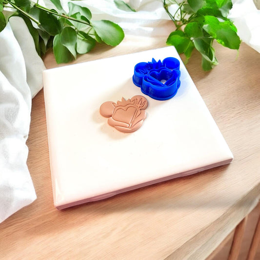 trident heart clay cutter