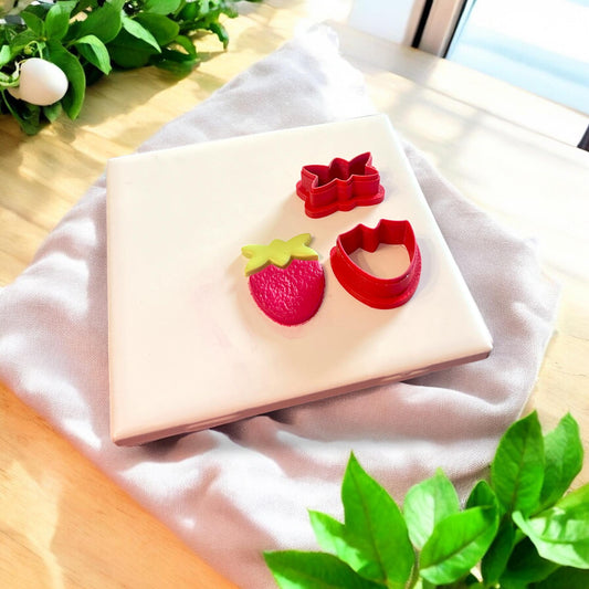 cutters next to finished strawberry