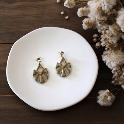 finished earrings made with boho cutter