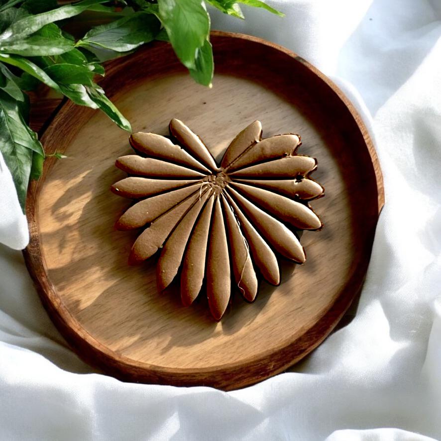 Palm leaf finished design