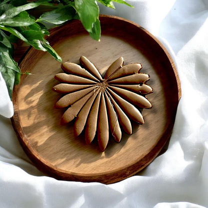 Palm leaf finished design