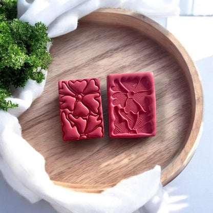 Close-up view of the Matisse flower polymer clay cutter, emphasizing the detailed craftsmanship.