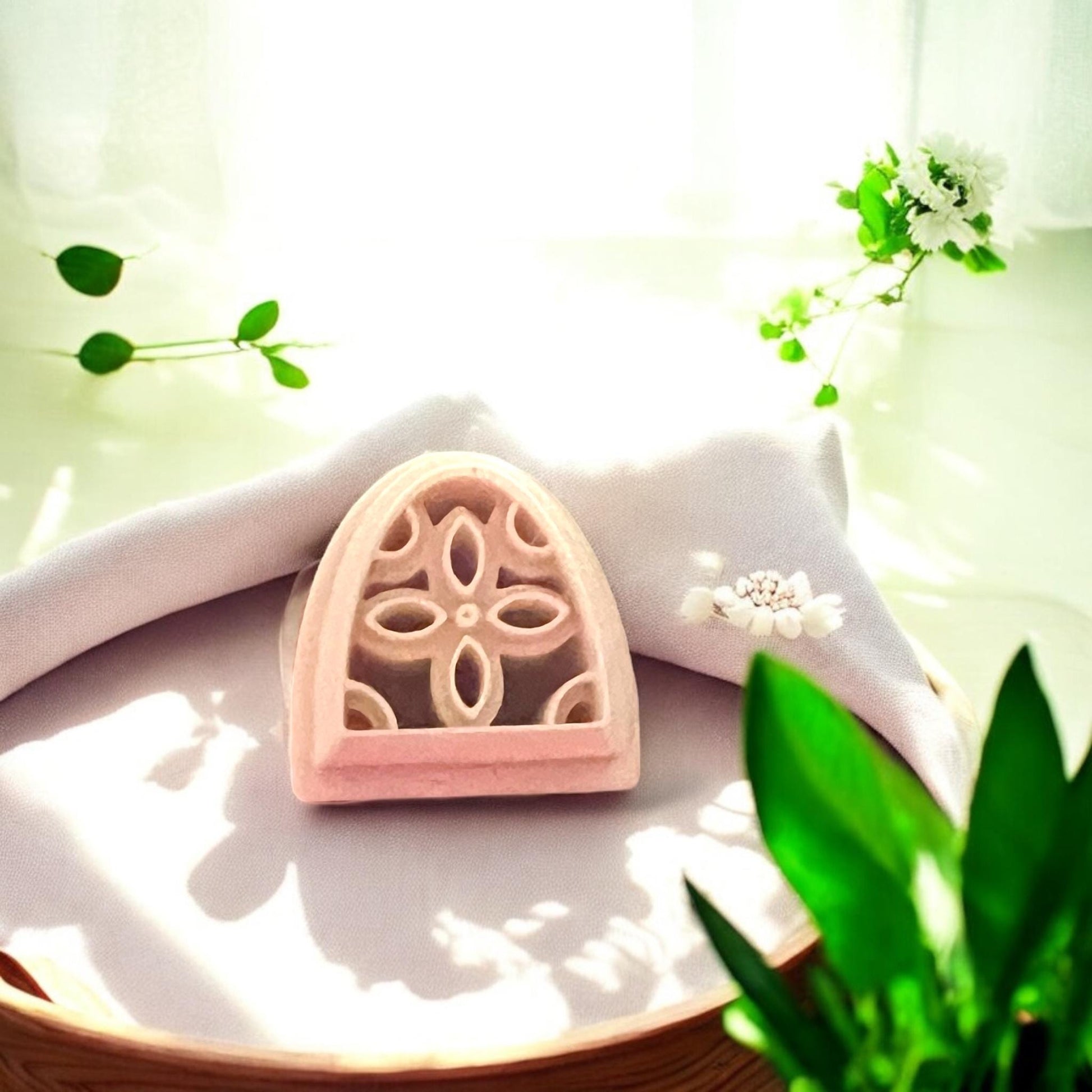 3-piece boho earring clay cutter set on white tile