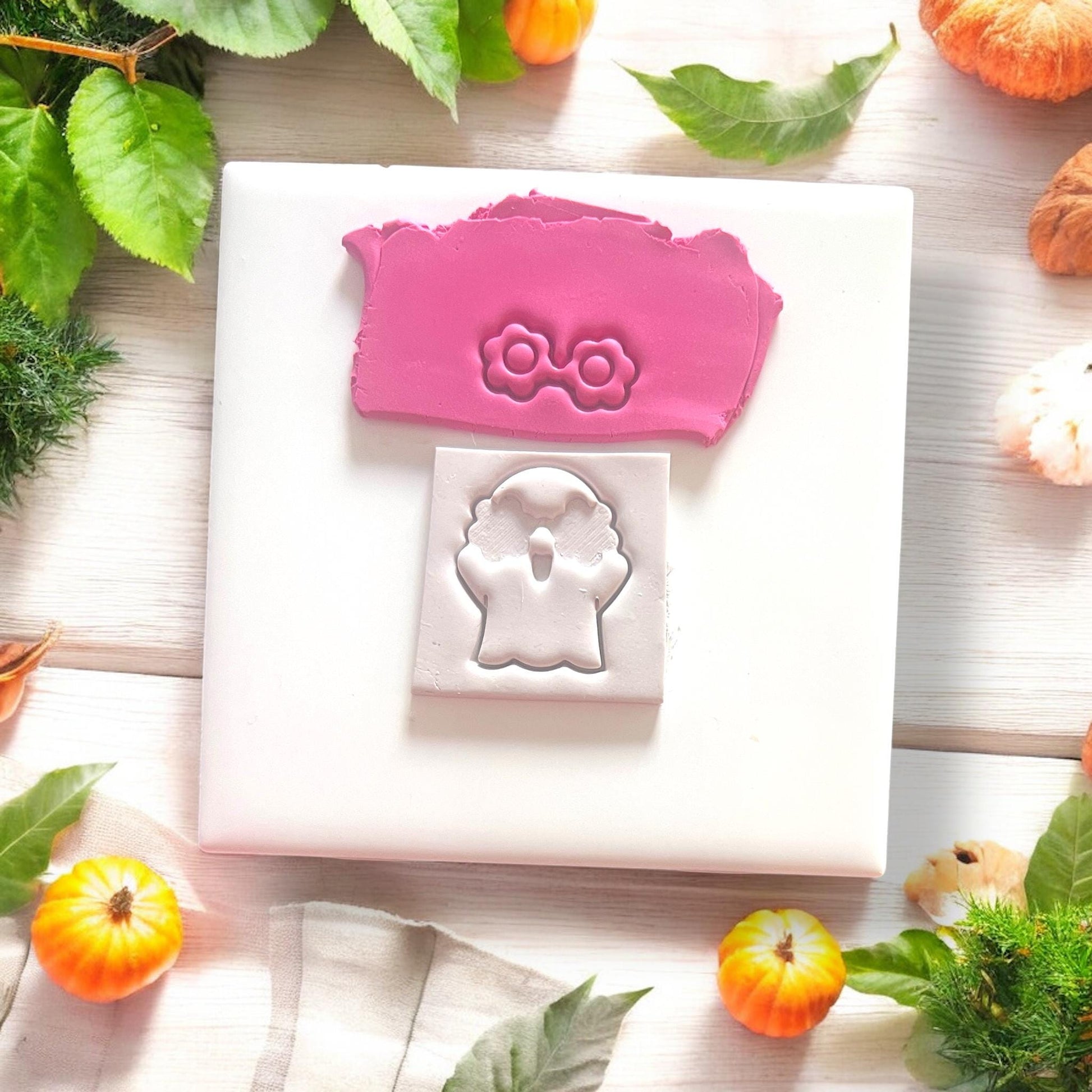 groovy ghost clay impression