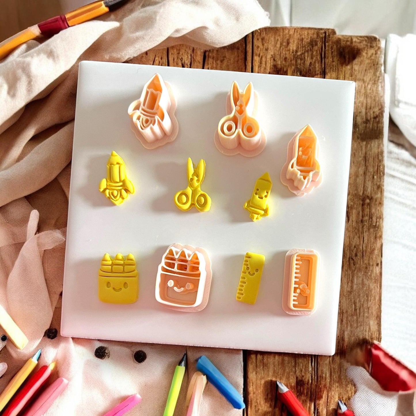 school cutter and clay impression sets