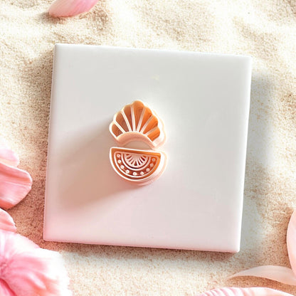 Close-up of cutter stacked in final shape