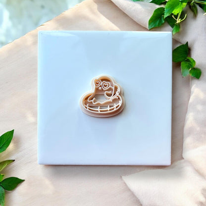 Polymer clay cutter tool of ghost on floatie