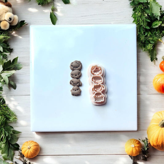 Ghost stack cutter and matching clay pieces