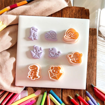 school animal cutter and clay combo