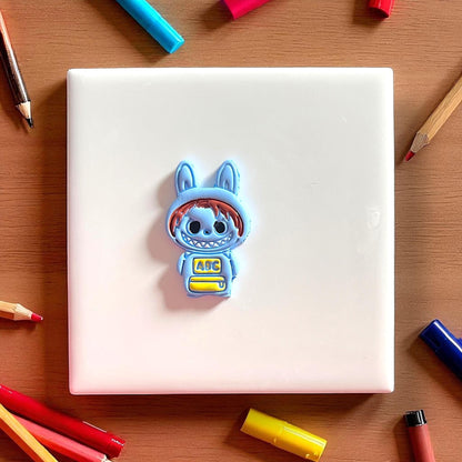 colored clay abc monster character