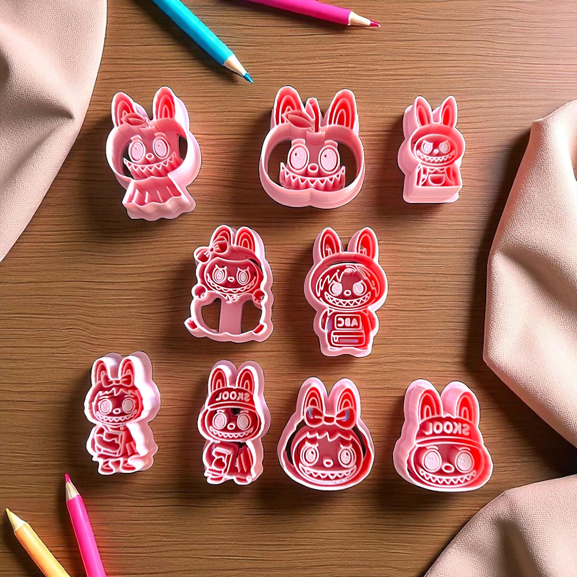 Back to School Polymer Clay Scary Monsters