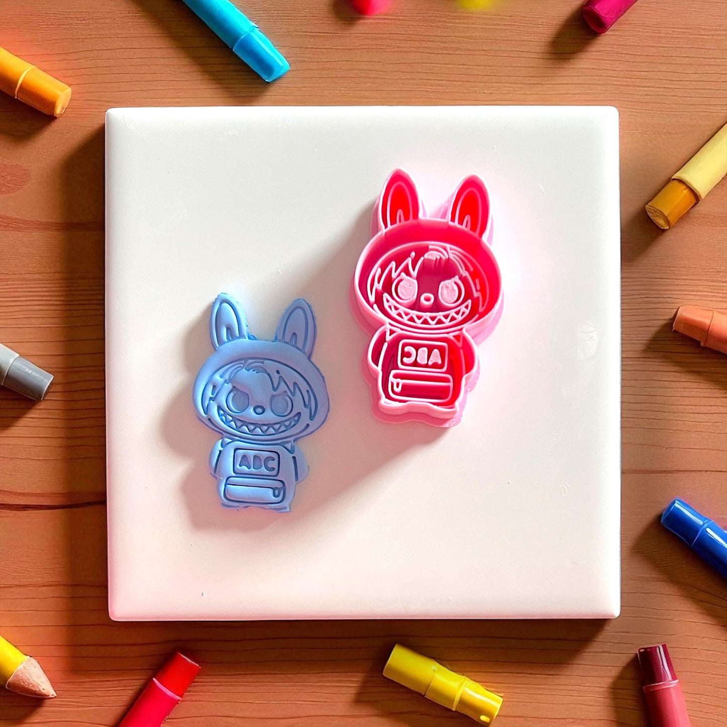 school monster and cutter side by side