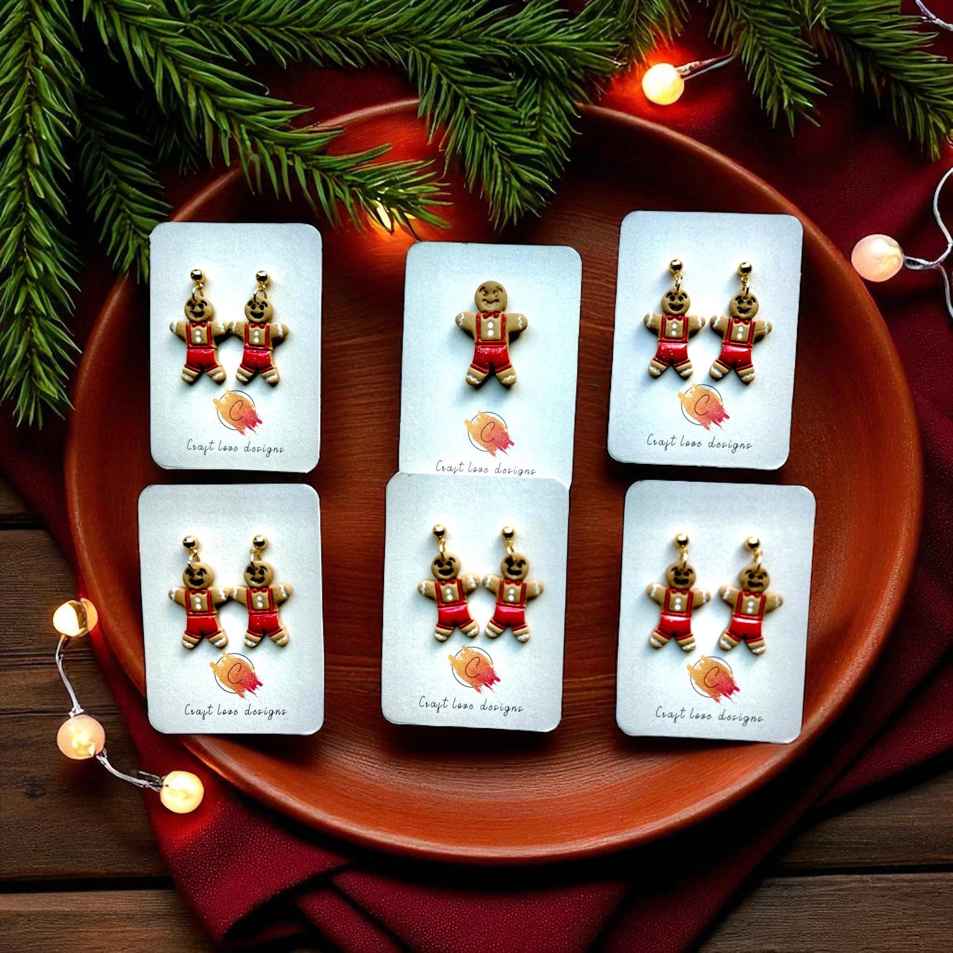 gingerbread earrings