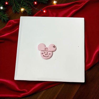 Christmas Mousy Snowman Clay Cutter – Festive Polymer Clay Tool for Holiday Jewelry and Craft Creations
