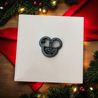 Christmas Mousy Snowman Clay Cutter – Festive Polymer Clay Tool for Holiday Jewelry and Craft Creations