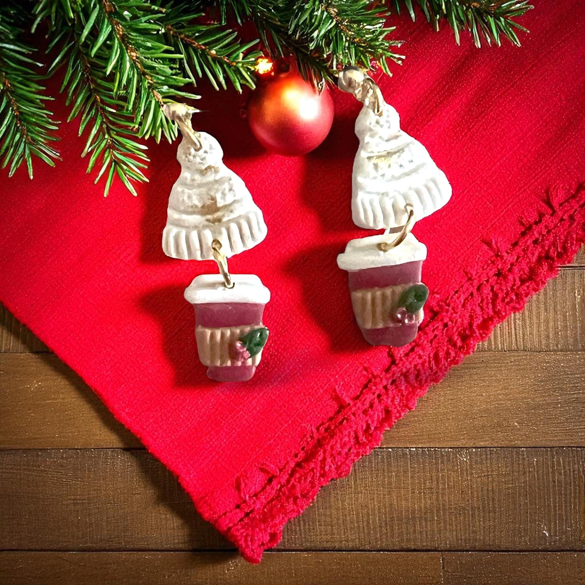 Christmas Coffee Cup Polymer Clay Cutter Set | Christmas Clay Tools | Winter Mug Cutter for Festive Polymer Clay Creations