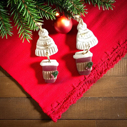 Christmas Coffee Cup Polymer Clay Cutter Set | Christmas Clay Tools | Winter Mug Cutter for Festive Polymer Clay Creations