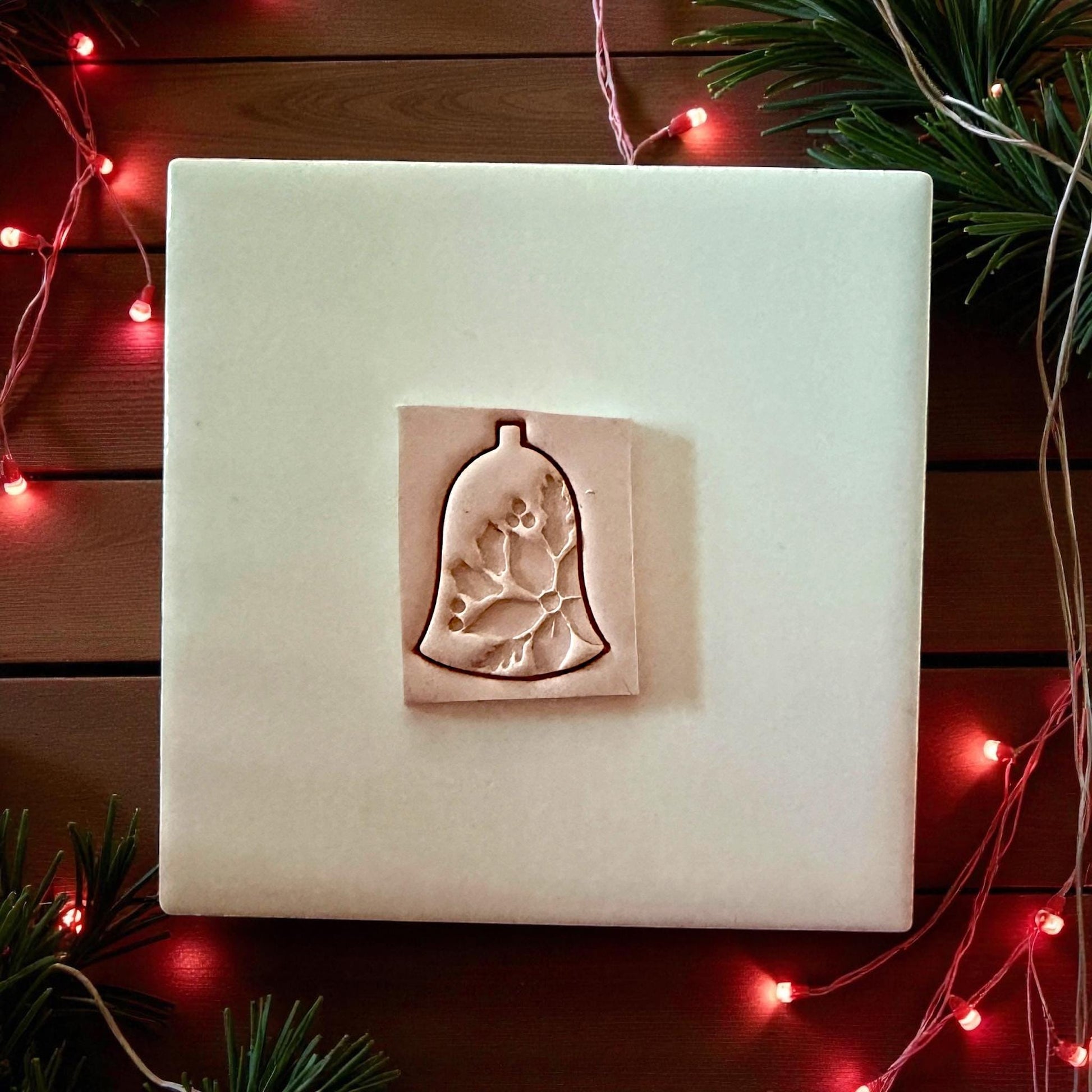 Christmas Bell Polymer Clay Cutter | Holiday Poinsettia Clay Tool | Festive Design
