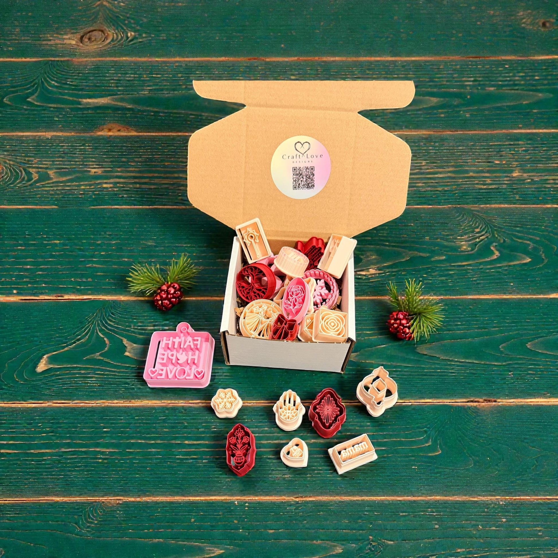 mystery box of polymer clay cutters