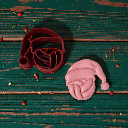 closeup volleyball santa clay cutter and clay impression