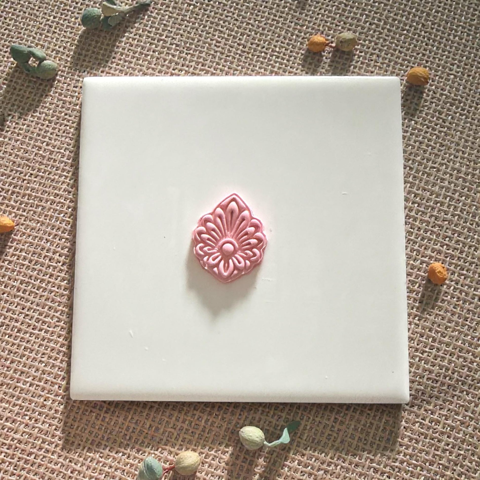 Boho Floral Teardrop Clay Cutter | Mandala Inspired Polymer Clay Tool | Detailed Petal Medallion Shape for Handmade Clay Jewelry