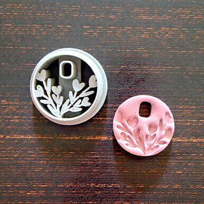 braches heart polymer clay cutter round