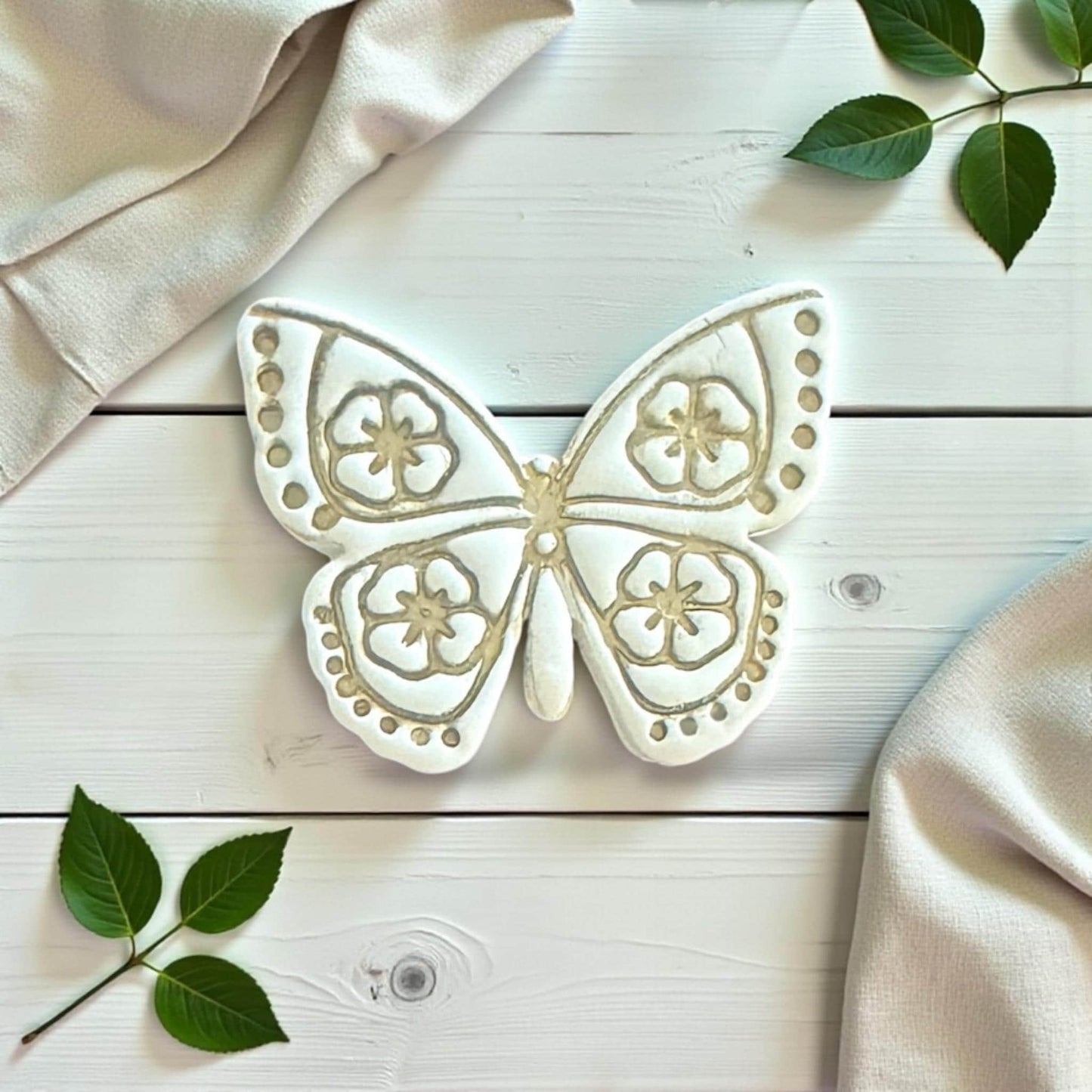 butterfly imprint polymer clay