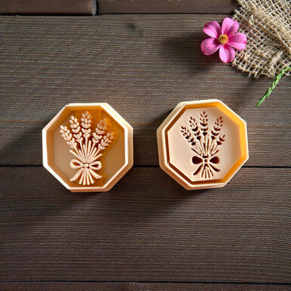 Two wheat bouquet cutters side by side