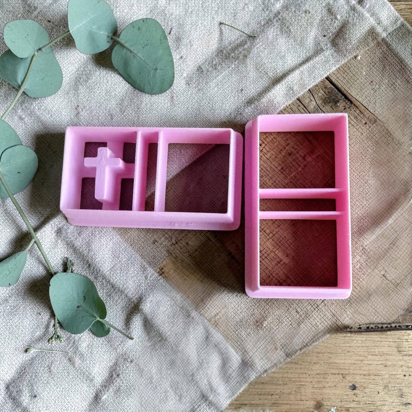 cross clay cutter and divider tool for clay slabs