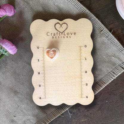 1 # mom heart polymer clay cutter
