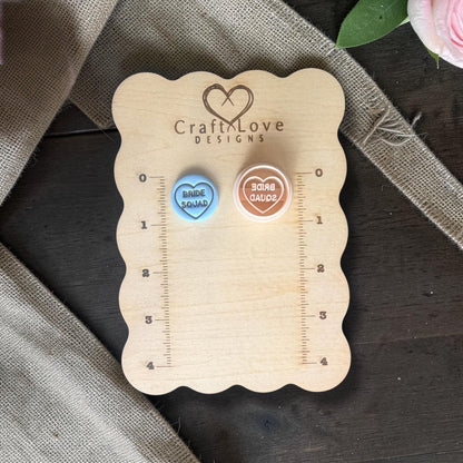 bride squad heart clay cutter with clay example