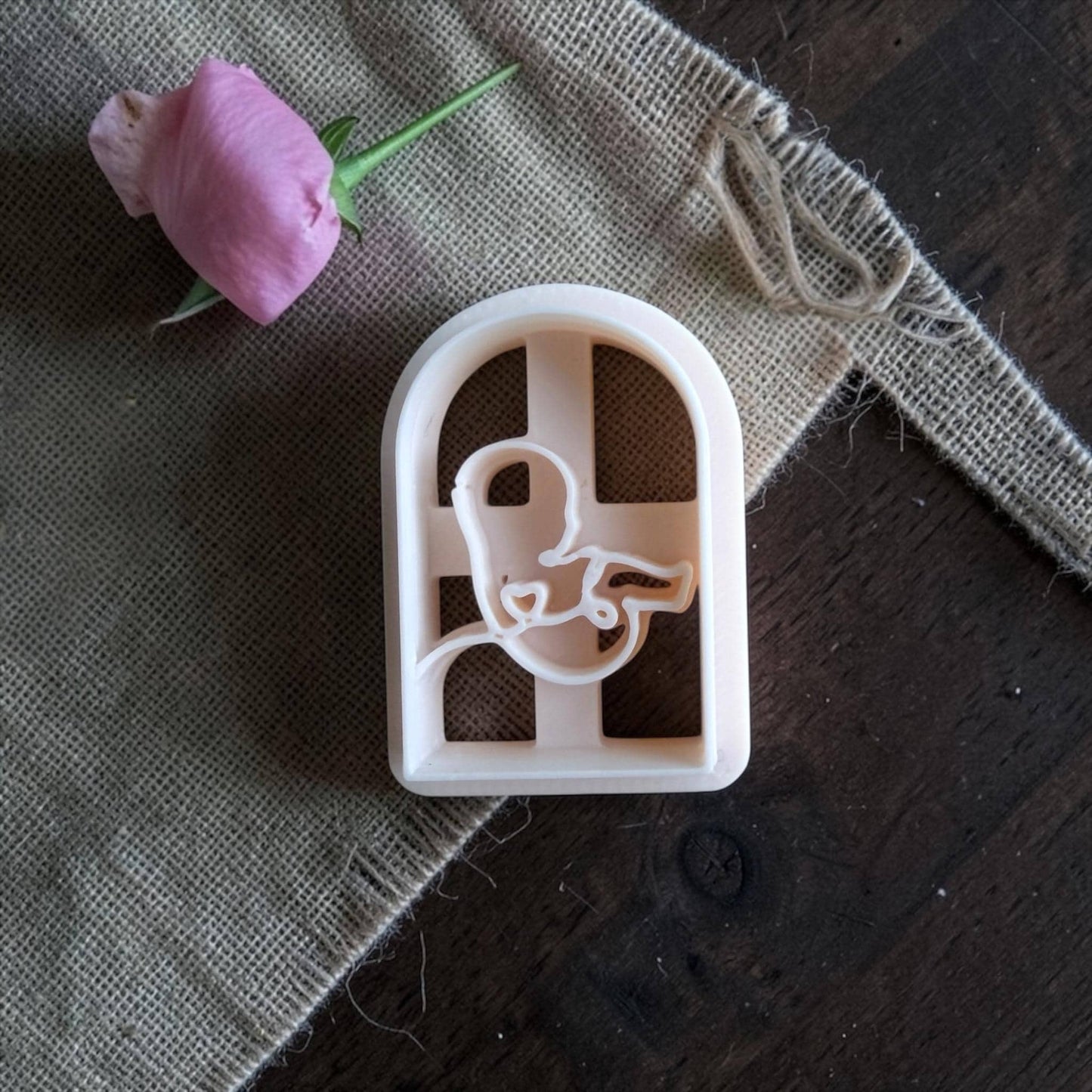 baby profile polymer clay cutter close up