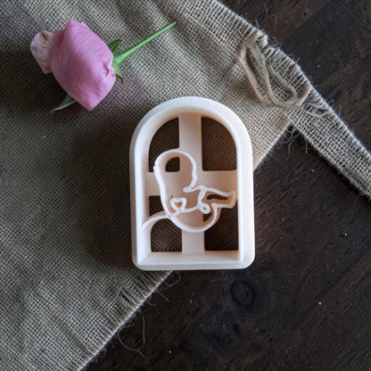baby profile polymer clay cutter close up