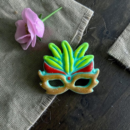mardi gras mask clay cutter jewelry design
