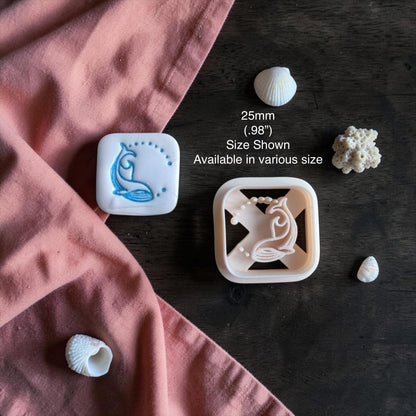 whale polymer clay cutter 25mm size shown photo