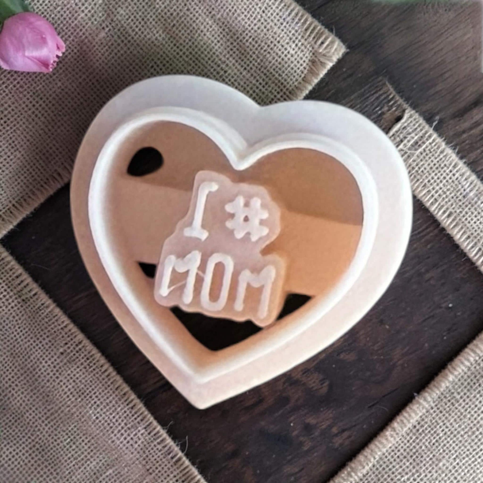 1 # mom heart polymer clay cutter